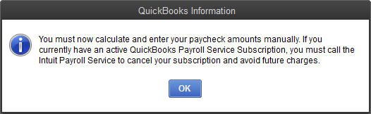 Setup manual payroll in quickbooks